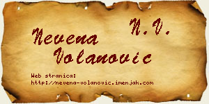 Nevena Volanović vizit kartica